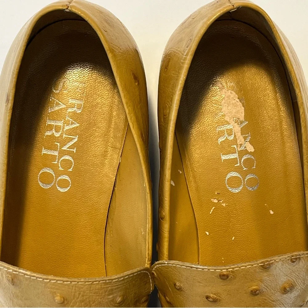 Franco Sarto Women’s Tan Leather Loafers Size 8.5